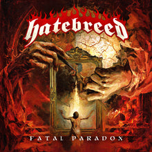 Load image into Gallery viewer, Hatebreed - Fatal Paradox LP (Indie Exclusive Orange &amp; Black Marble)
